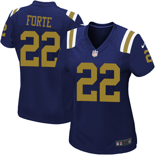 Women's Limited Matt Forte Nike Jersey Navy Blue Alternate - #22 NFL New York Jets